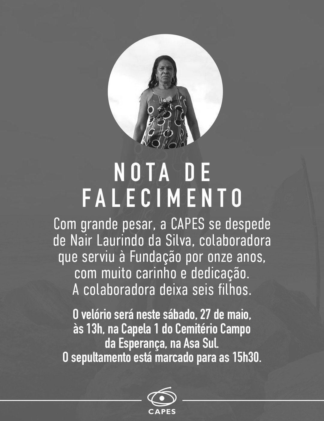 NOTA DE FALECIMENTO