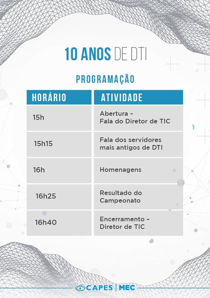 10anosDTI programacao